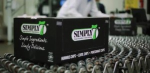 Simply7 snacks on production line