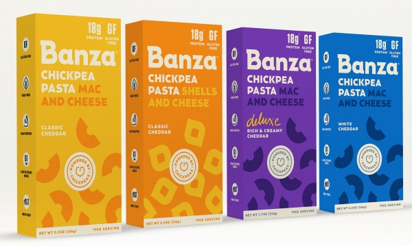Banza Mac and Cheese lineup